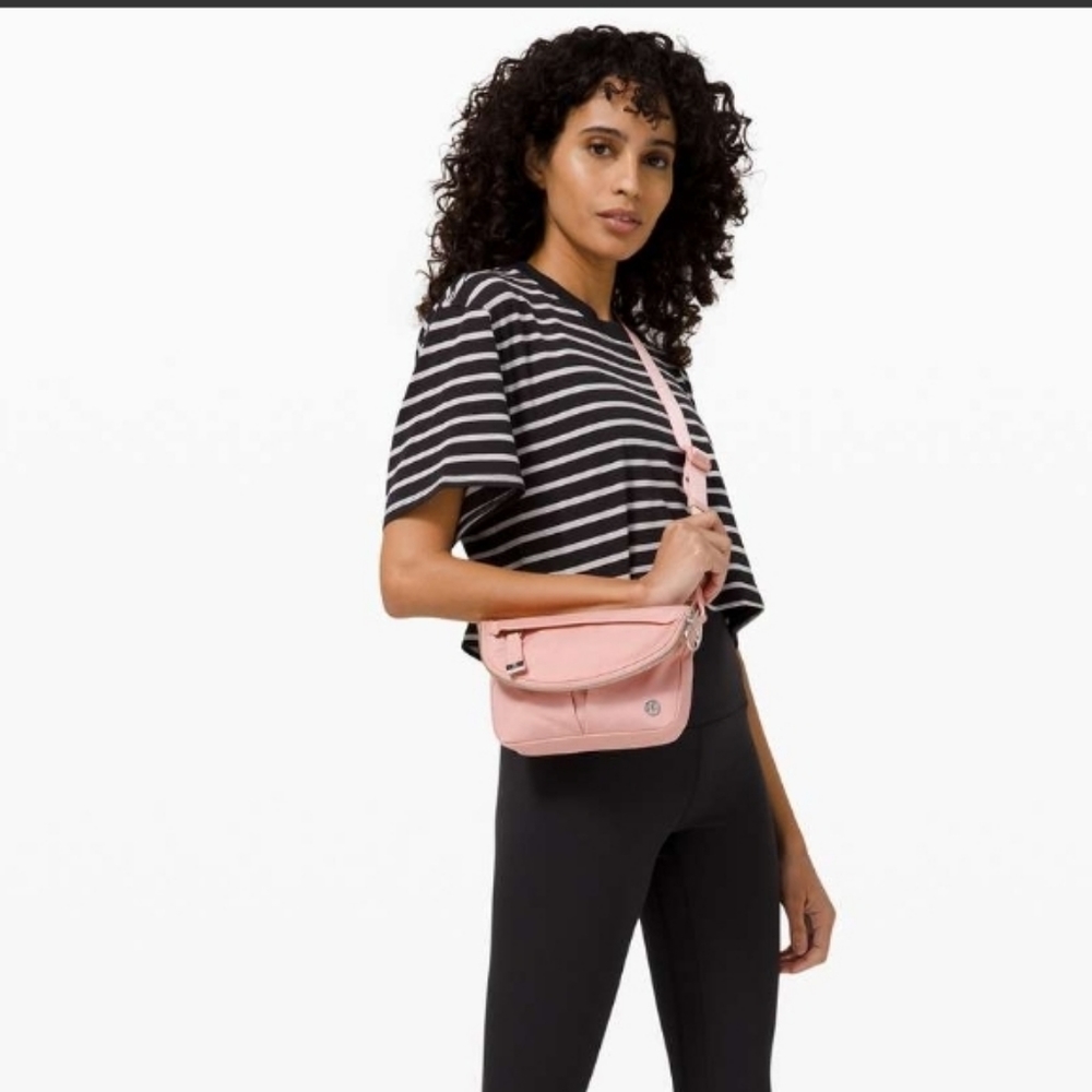 SOLD ON ANOTHER SITE- Lululemon All Night Festival Bag Micro Pink Puff NWOT - Picture 2 of 11